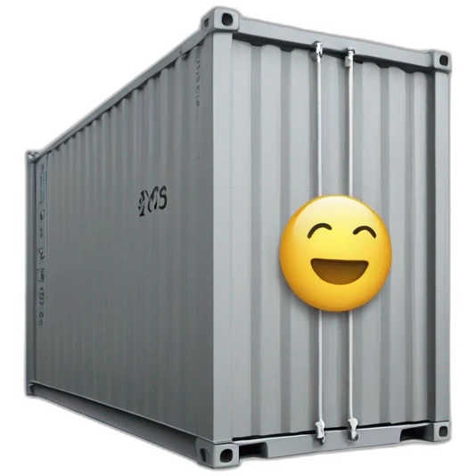 Grey Sea container hydrogen emoji