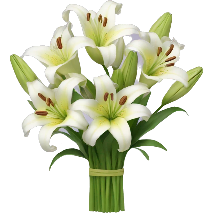 Lily flower bouquet  emoji