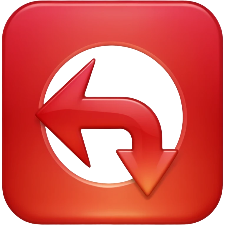 arrow down red gradient emoji