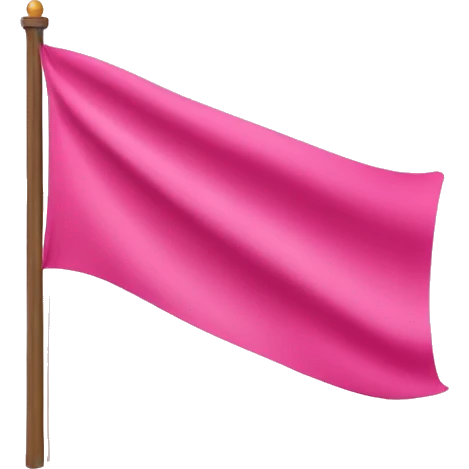 Bandera rosa emoji