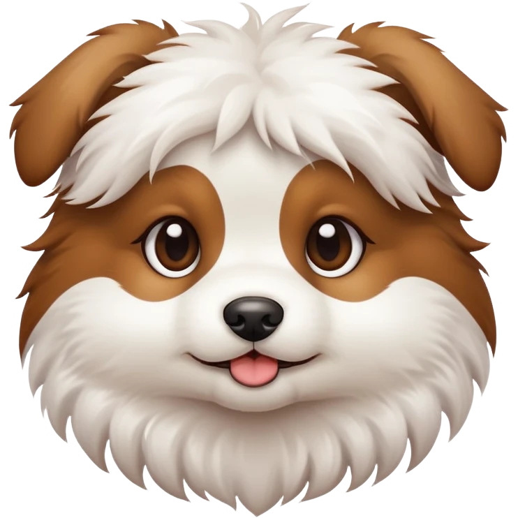 Furry beautiful adorable puppy emoji