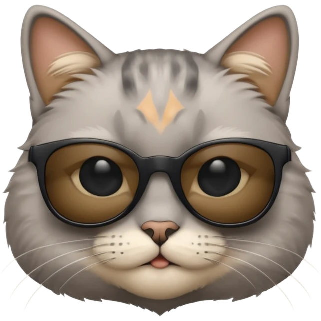 Cat wearing sunglasses emoji