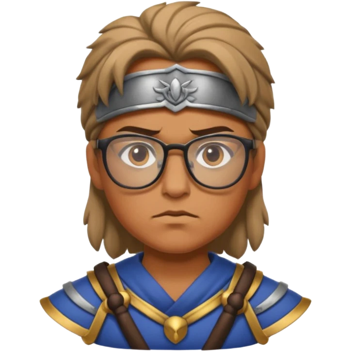 Glasses-Wearing Warrior emoji