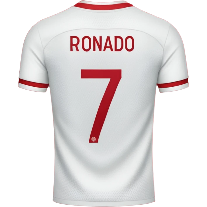 football shirt with Ronaldo 7 on the back emoji