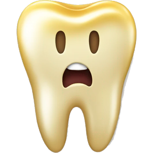 Golden tooth emoji