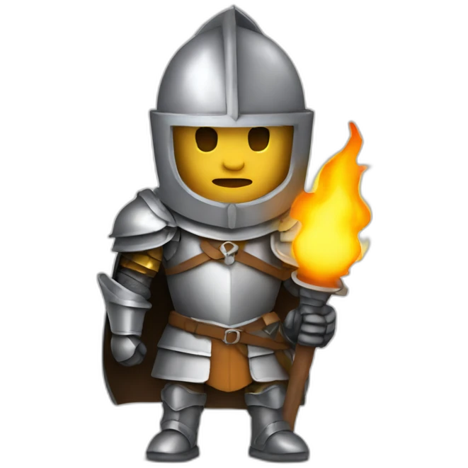 knight with a torch emoji