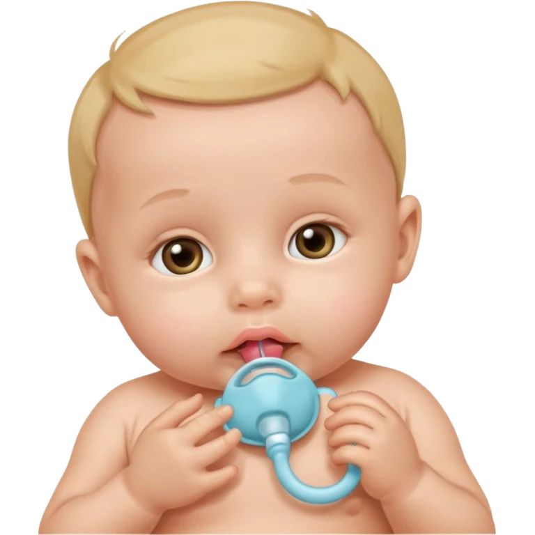 newborn with pacifier emoji