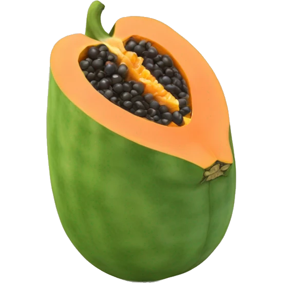 papaya fruit emoji
