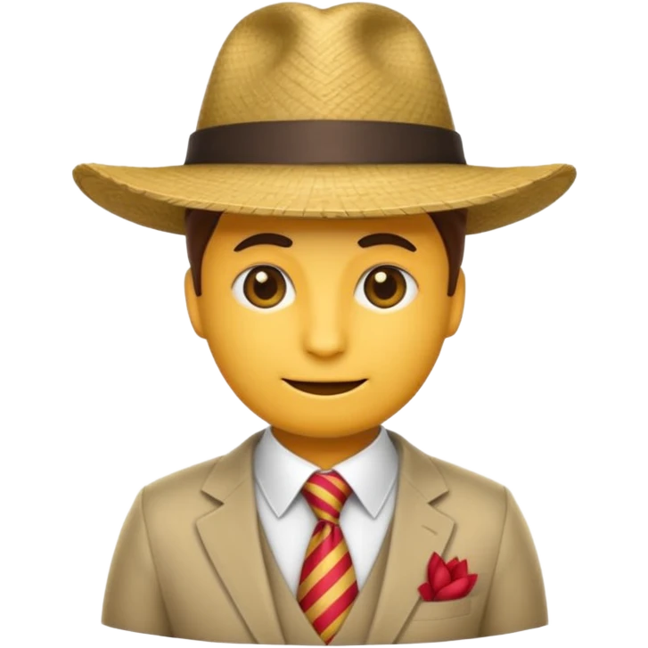 Hazme un emoji de una persona que esté vestida como un gánster  emoji