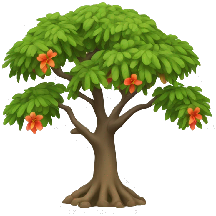 flamboyán tree emoji