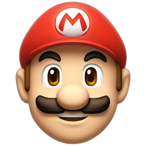 Super Mario bros with his red cap emoji