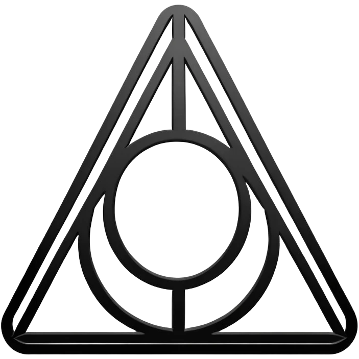 Deathly Hallows symbol emoji