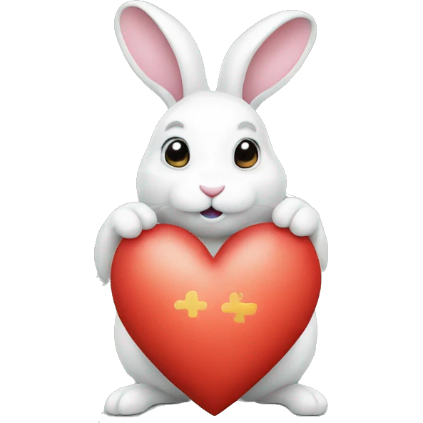 heart money rabbit emoji