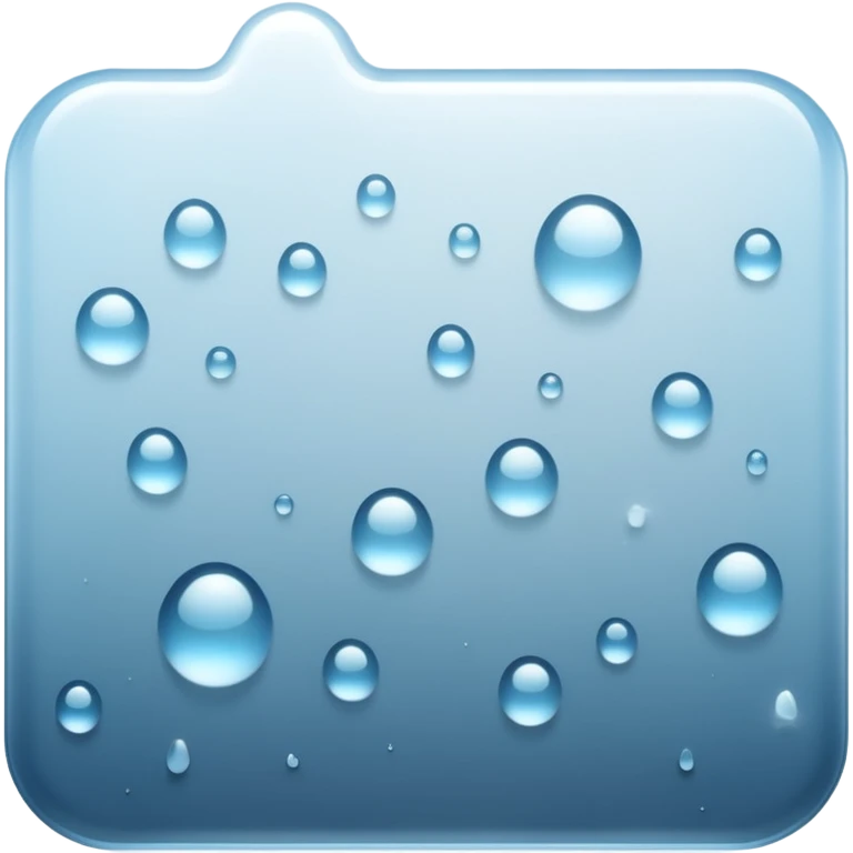 a close-up of a glass surface covered with small water droplets and light fog, as if from steam or humidity — some droplets sliding down slowly — soft reflections and blurred transparency give a realistic misty look — clean, glossy design with gentle lighting emoji
