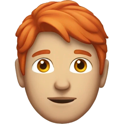A Man With Red Hair and a blue hoodie emoji