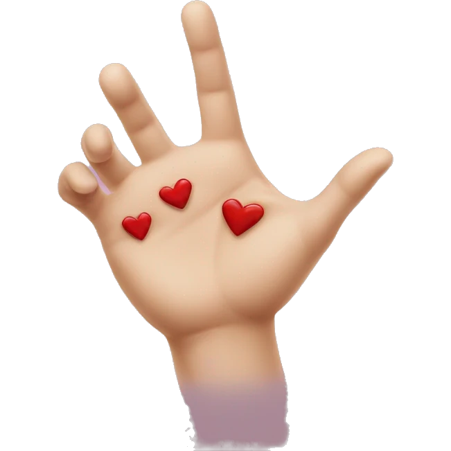 Hand kiss emoji