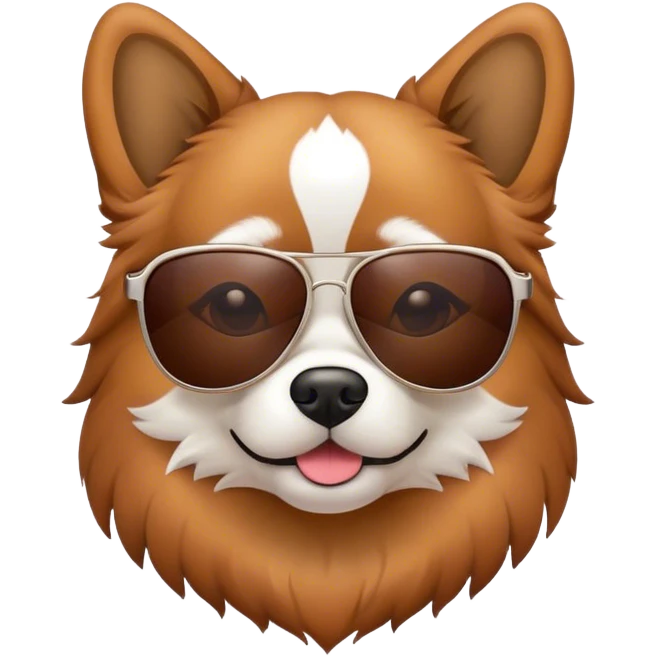 Dog with sunglasses  emoji