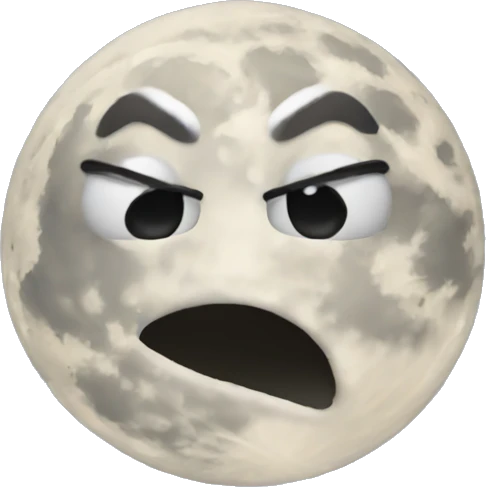 Full moon face emoji blowing kiss emoji