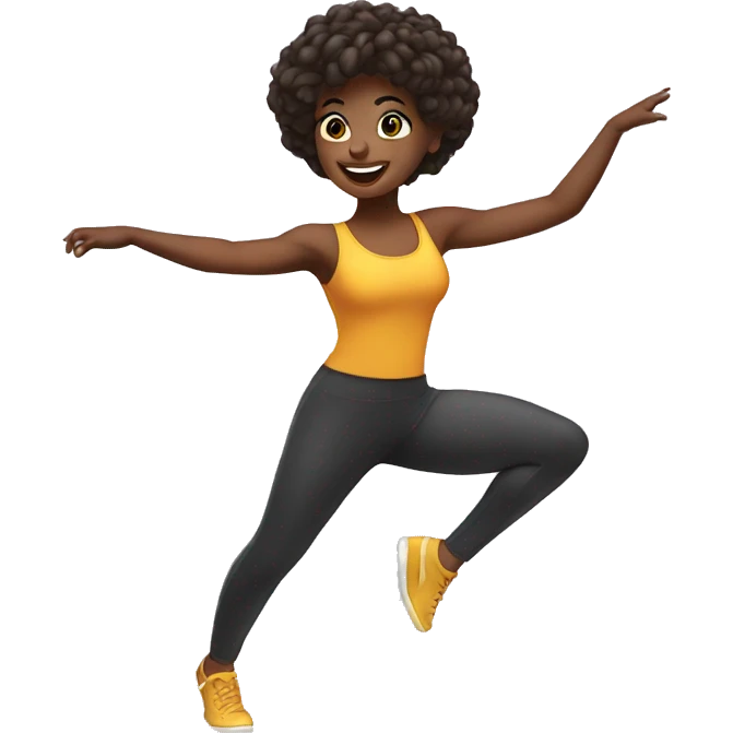 Dancing fitness girl emoji