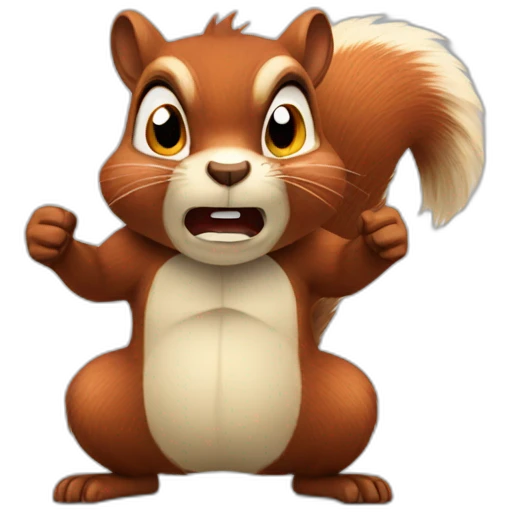 squirrel angry emoji