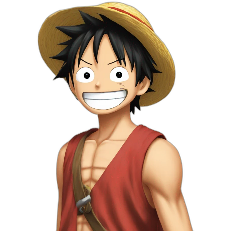monkey d luffy doigt d'honneur emoji