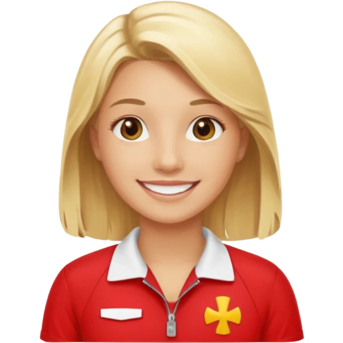 Blonde funny lifeguard emoji