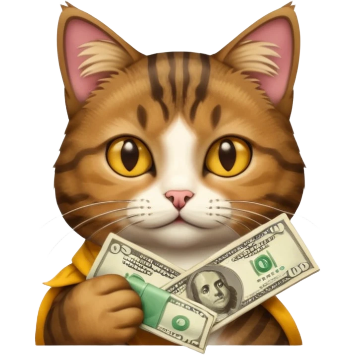 cat with money emoji