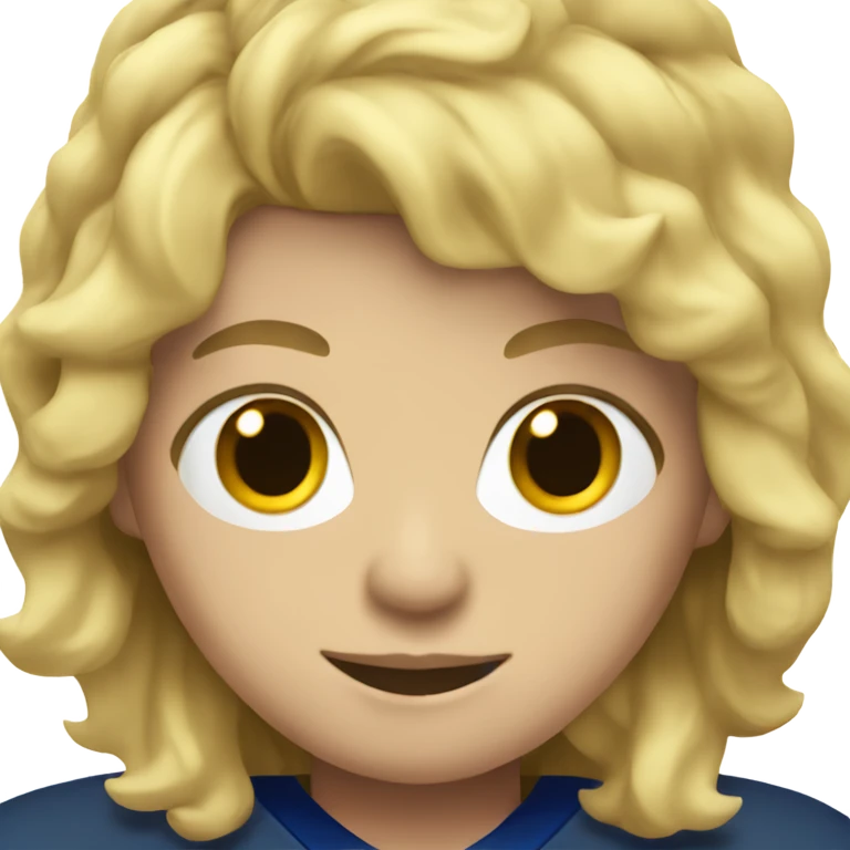Hockey player with blonde hair  emoji