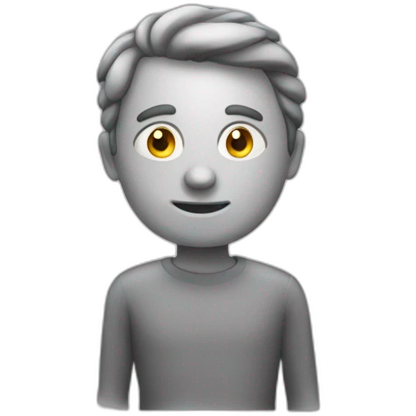 Chat gris qui fume emoji