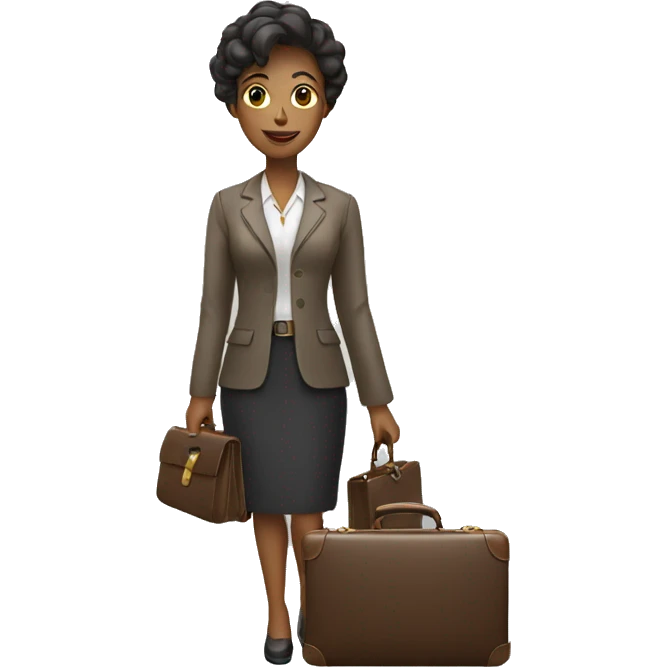 woman holding briefcase emoji
