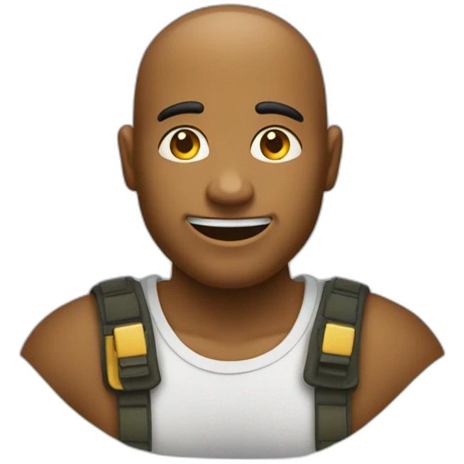 Créé un émoji tête ronde gentil qui est sincère emoji