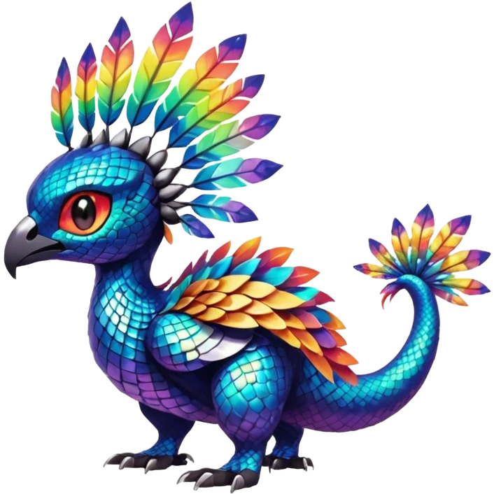 Elemental magical colorful exotic Pokémon-Fakémon-creature emoji