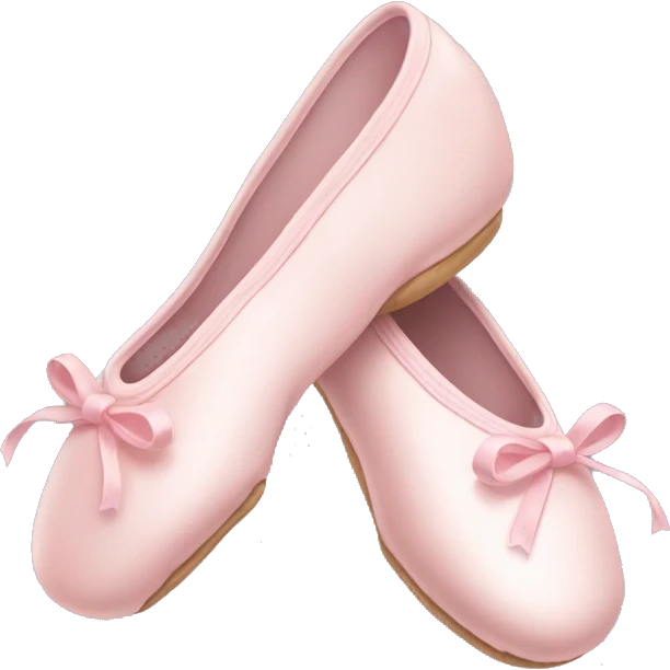 Pale pink ballet shoes emoji