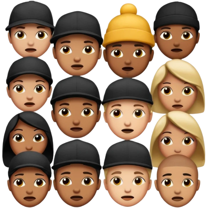 make a French urban rap emoji pack mixing city elements, emotional tension, dim street lighting and expressive faces to reflect lyrical depth emoji