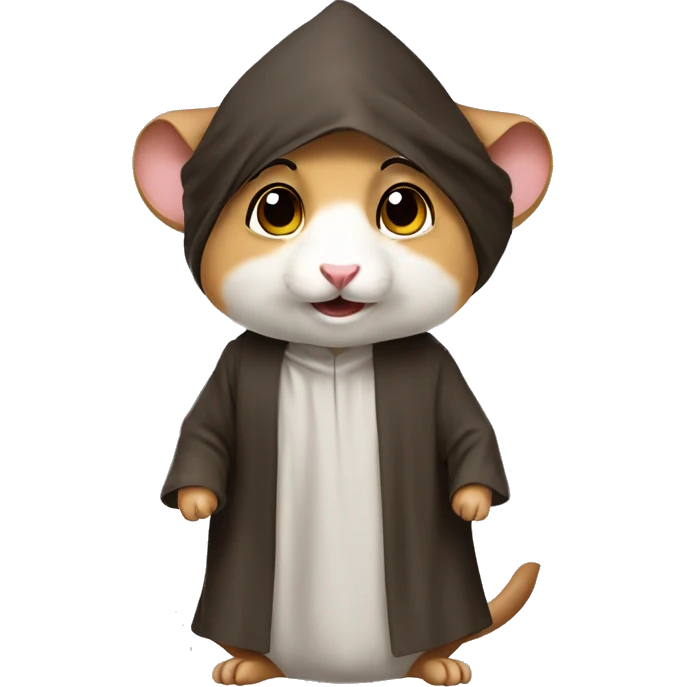 Arab thobe costume male hamster emoji