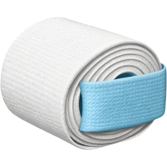 bandage roll, no blue  emoji