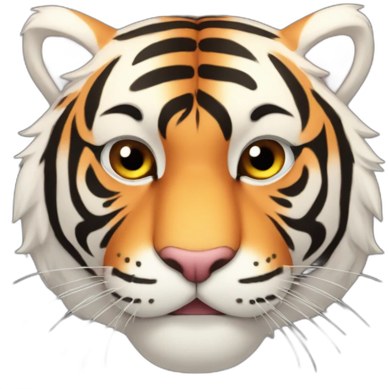 A happy manga tiger emoji