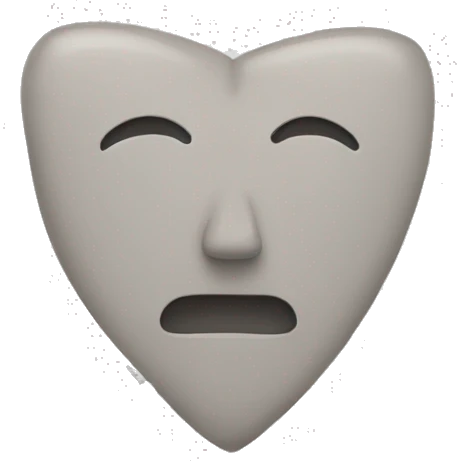 cœur en pierre emoji