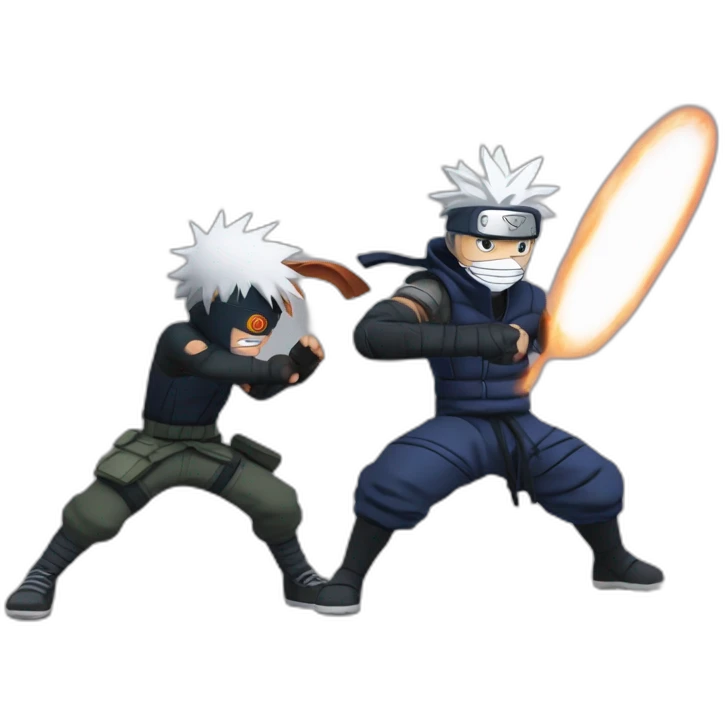 Kakashi  vs obito emoji