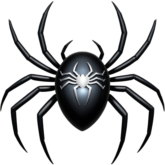 Spiderman siper symbol black emoji