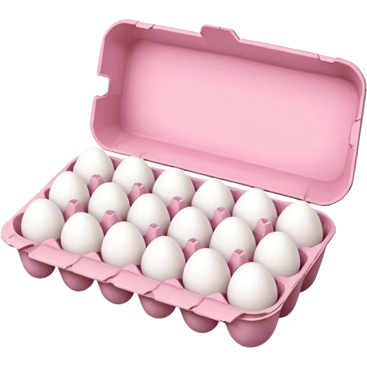 pink big egg carton emoji
