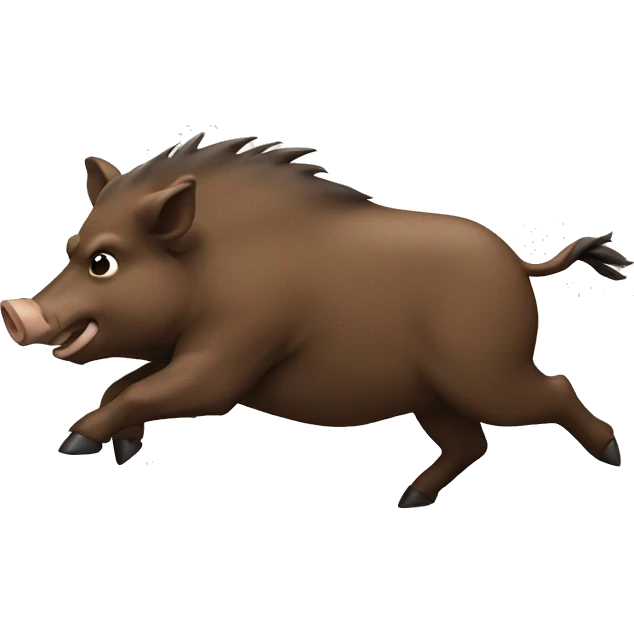 Boar running emoji