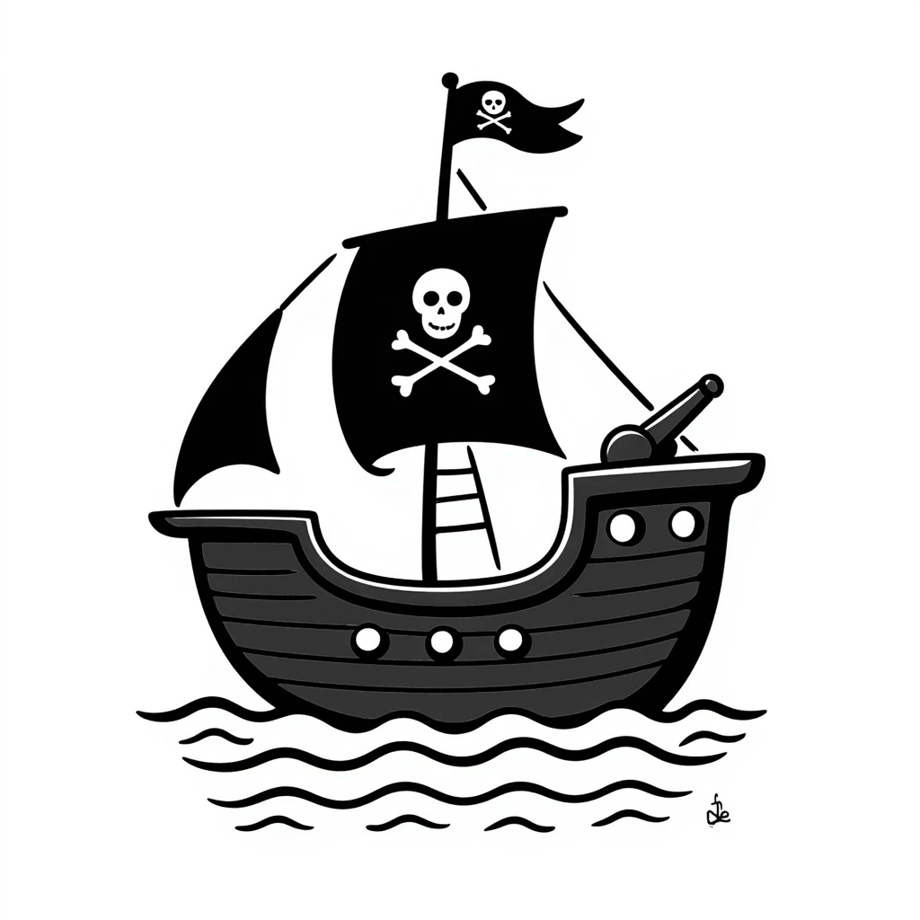 pirate ship emoji