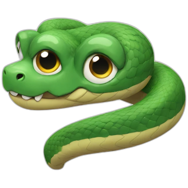 Cute snake emoji