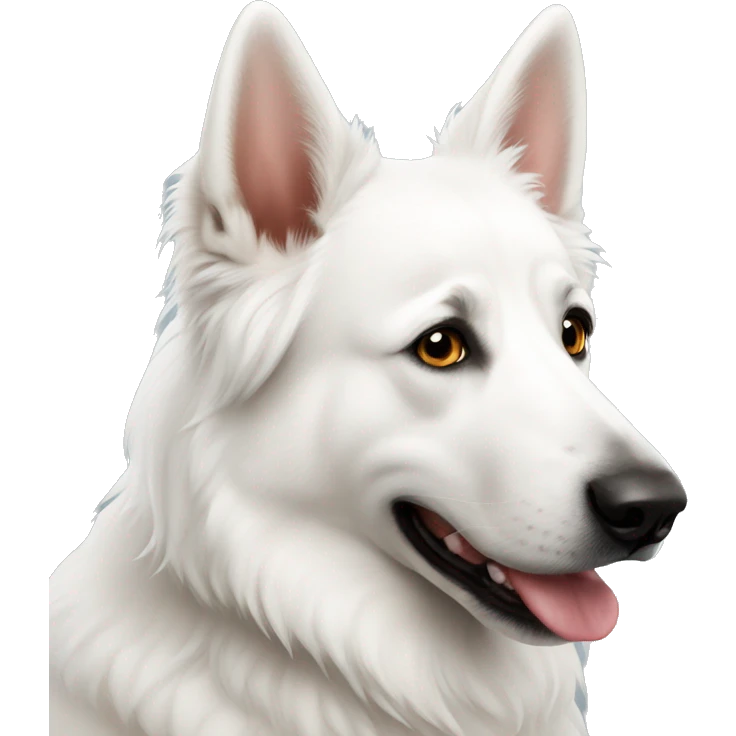 White swiss shepherd  emoji