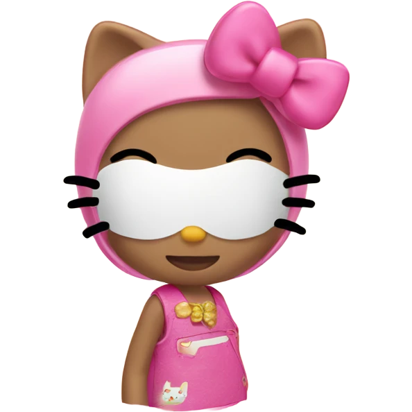 Hello kitty as a model  emoji