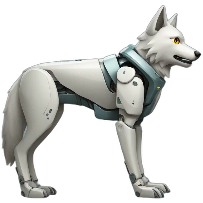 Wolf robot emoji