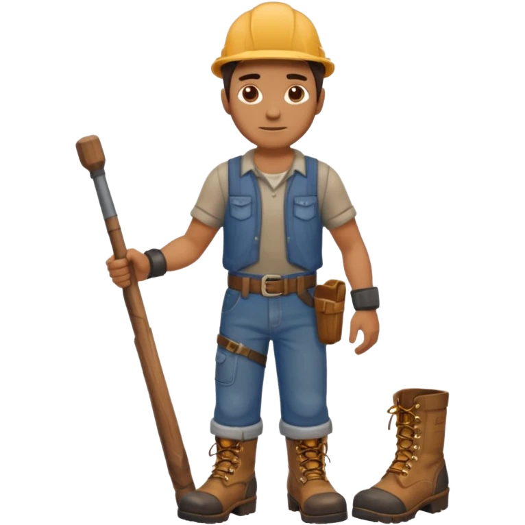 male wooden leg emoji