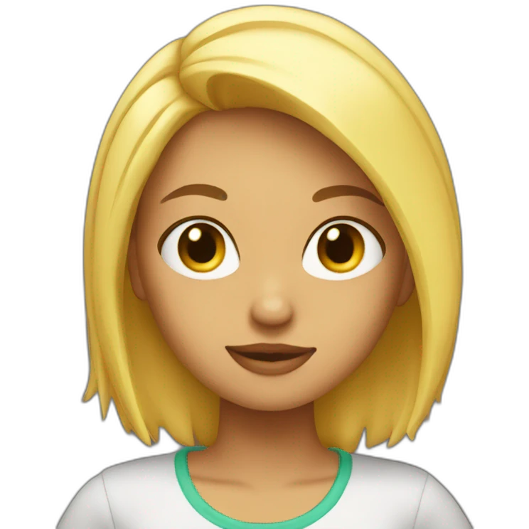 Chica rubia emoji