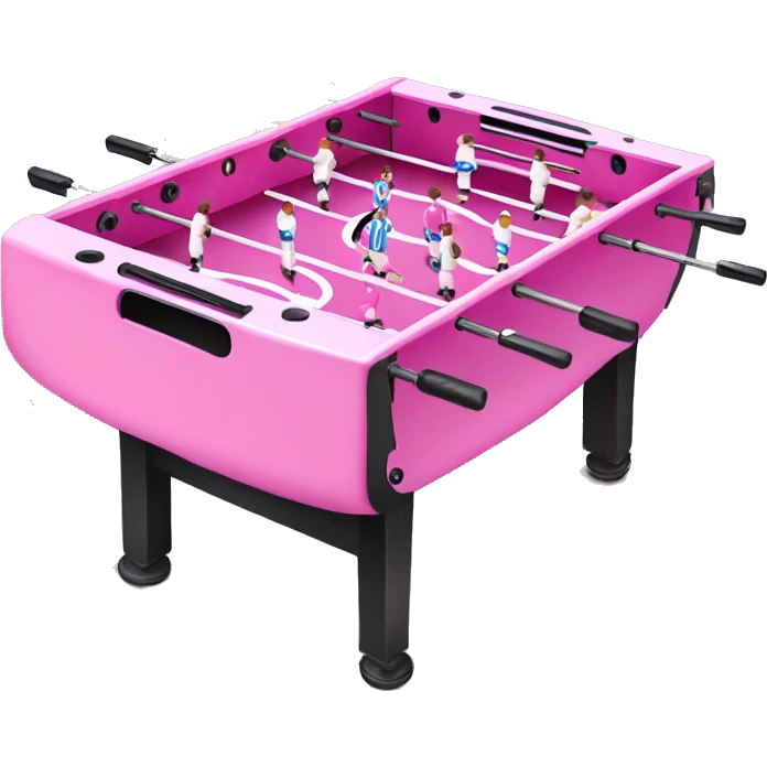 Pink foosball table emoji